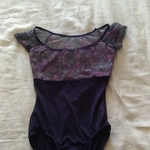 violet floral ballet leotard (Ashley Bouder)